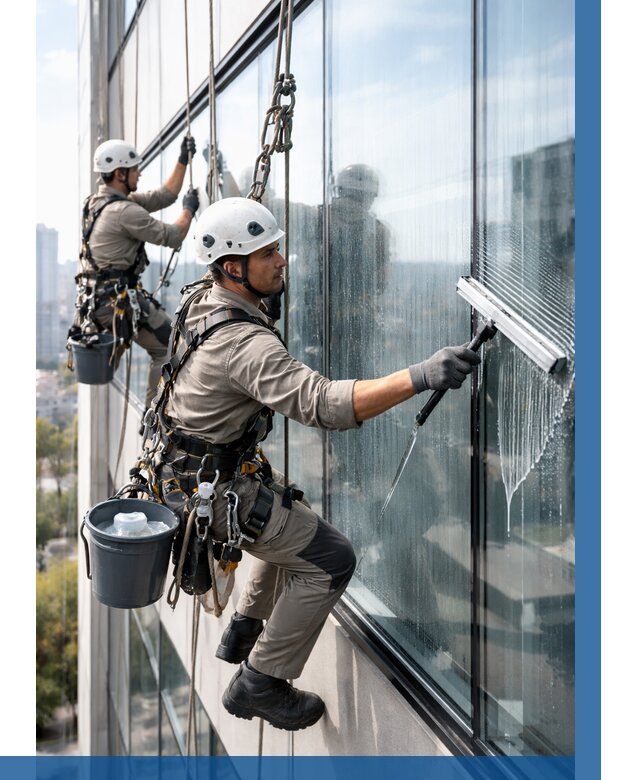 Мойка окон альпинистами в Большой Камне от 4563 р. | ВЫСОТНИК-Бль