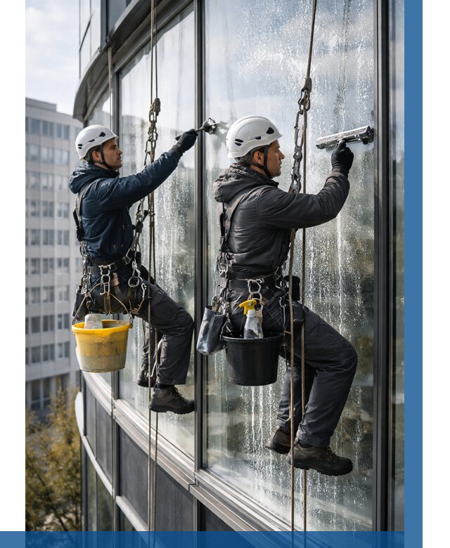 Мойка панорамных окон в Большой Камне от 355 р. заказать у ВЫСОТНИК-Бль
