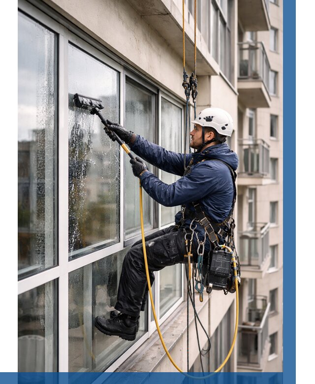 Мойка балконного остекления в Большой Камне от 3549 р. | ВЫСОТНИК-Бль