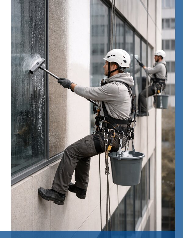 Мойка фасадов зданий в Большой Камне под ключ от 355 р. | ВЫСОТНИК-Бль