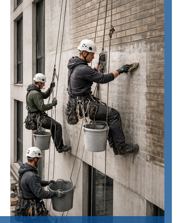 Удаление высолов с фасада в Большой Камне от 254 р. | ВЫСОТНИК-Бль