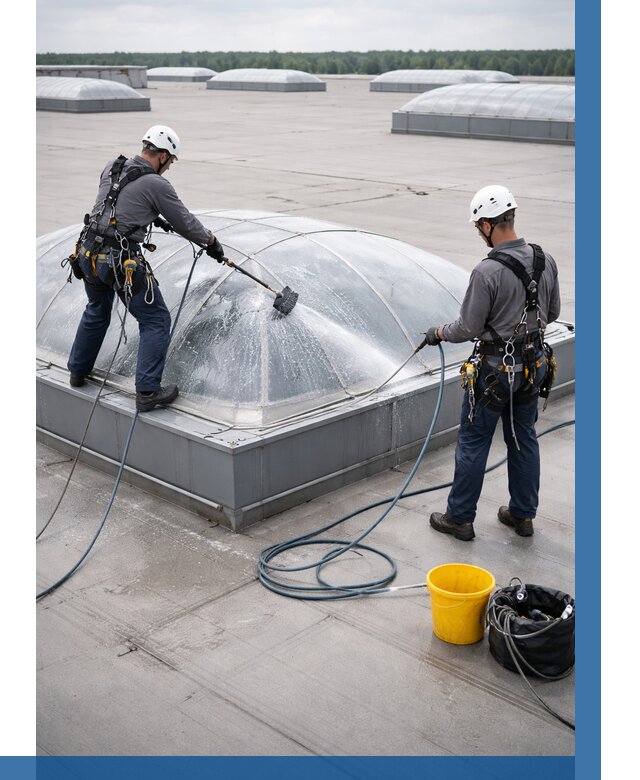 Мойка зенитных фонарей в Большой Камне, заказать от 4563 р. | ВЫСОТНИК-Бль