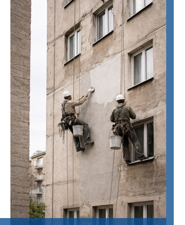 Косметический ремонт фасада в Большой Камне от 1116 р. | ВЫСОТНИК-Бль