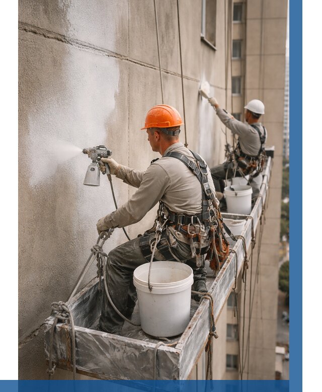 Грунтовка фасада на высоте в Большой Камне от 122 р. | ВЫСОТНИК-Бль