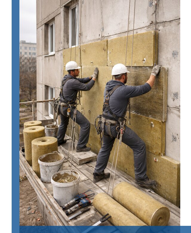 Утепление фасада минватой в Большой Камне под ключ с гарантией