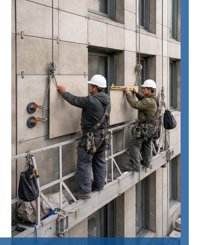 Монтаж керамогранита на фасад в Большой Камне от 2535 р. | ВЫСОТНИК-Бль