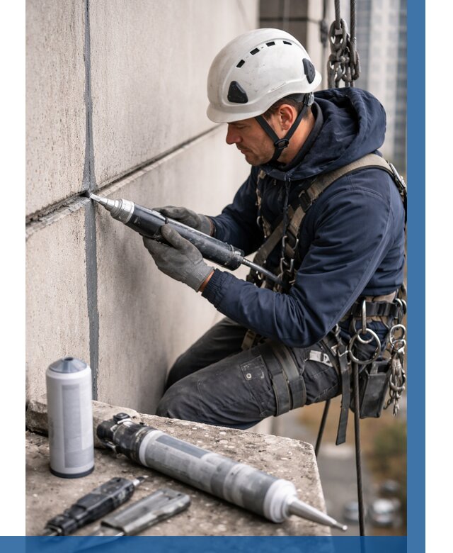 Вторичная герметизация швов в Большой Камне от 456 р. | ВЫСОТНИК-Бль