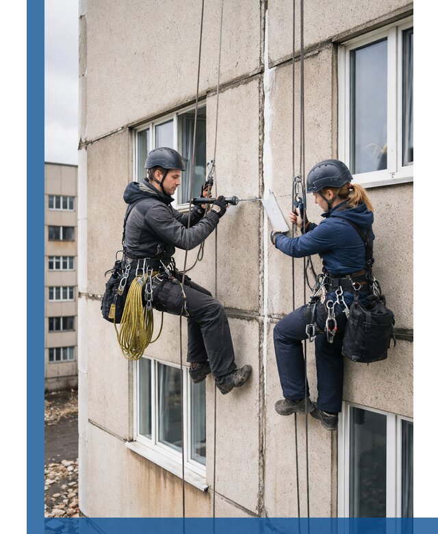 Герметизация межпанельных швов тёплым швом в Большой Камне