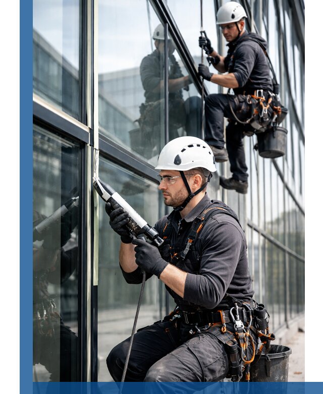 Герметизация витражных швов в Большой Камне для зданий и фасадов