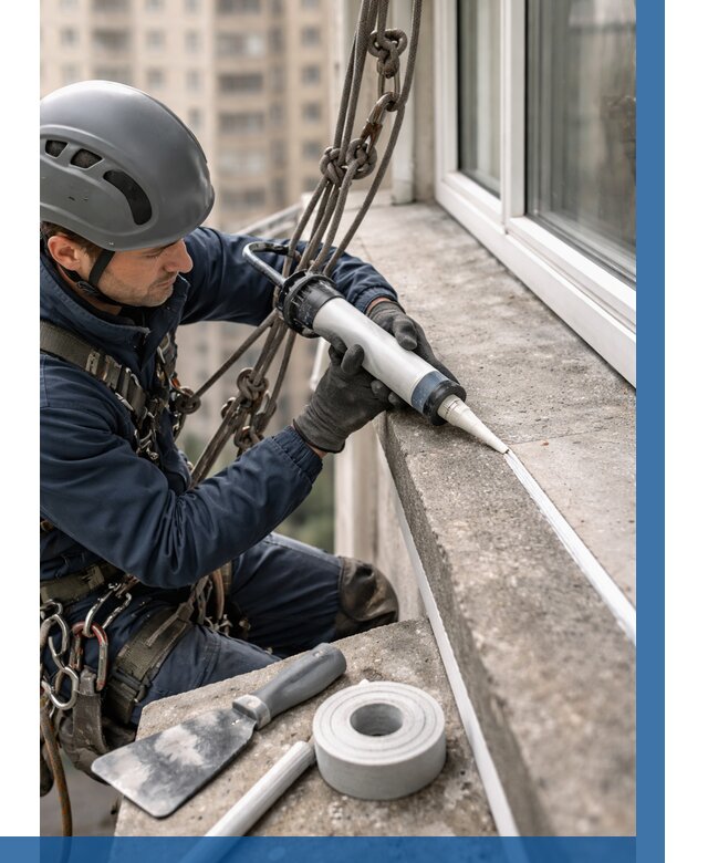 Герметизация балконного козырька в Большой Камне от 4563 р. | ВЫСОТНИК-Бль