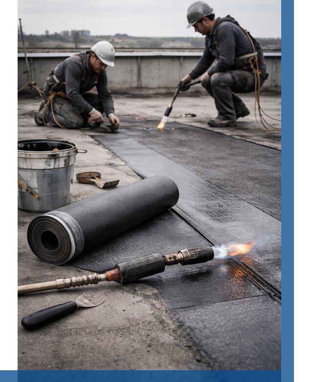 Ремонт рулонной кровли в Большой Камне от 659 р. | ВЫСОТНИК-Бль