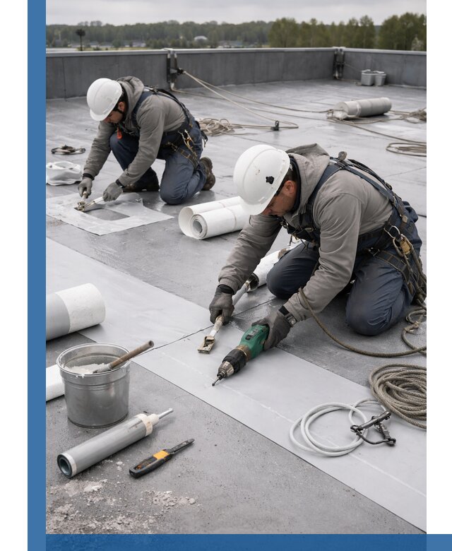 Ремонт мембранной кровли в Большой Камне качественно и с гарантией