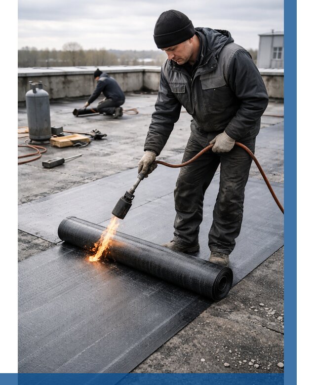 Ремонт наплавляемой кровли в Большой Камне от 710 р. | ВЫСОТНИК-Бль