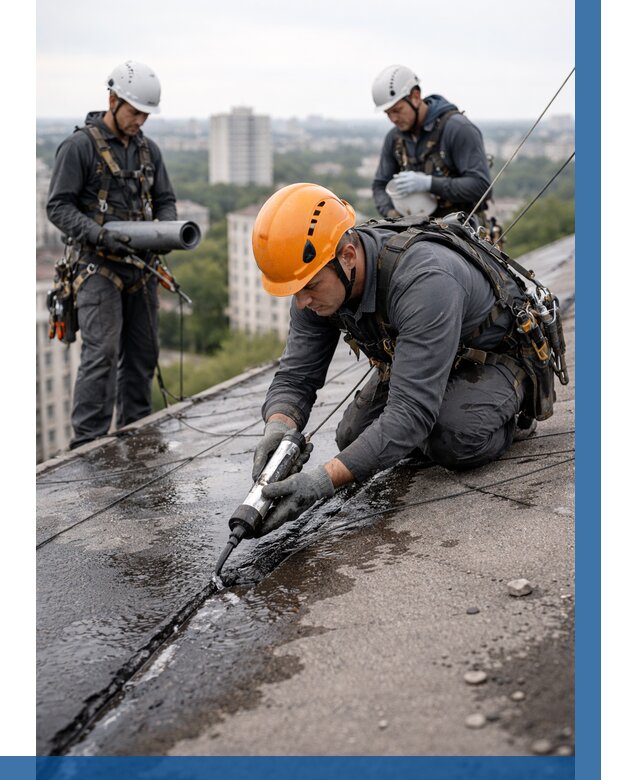 Устранение протечек кровли в Большой Камне от 12169 р. | ВЫСОТНИК-Бль