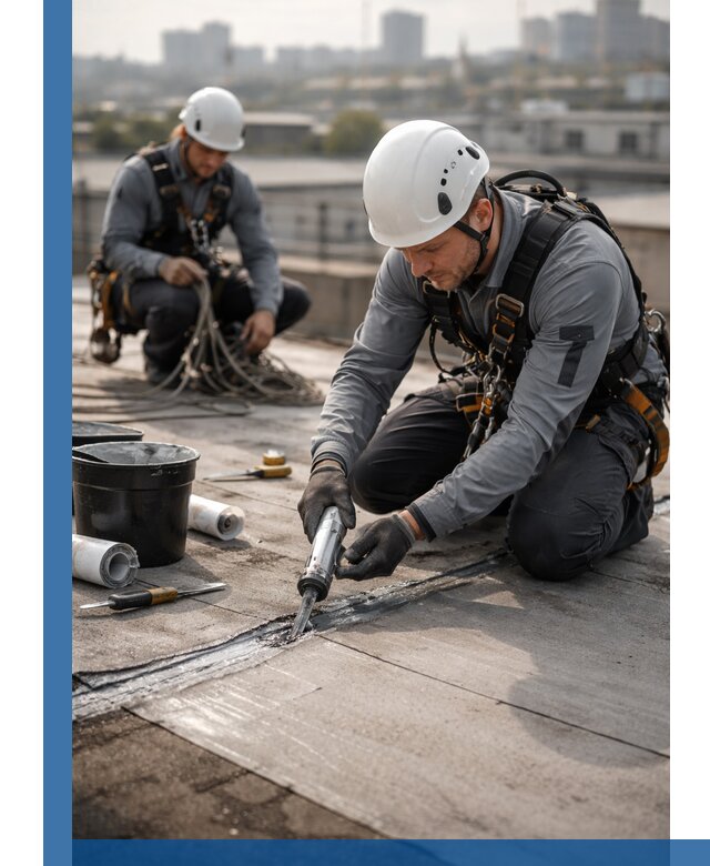 Аварийное и капитальное устранение протечек кровли в Большой Камне