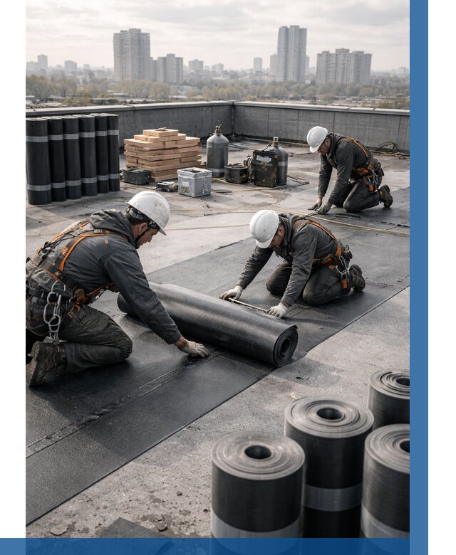 Монтаж мягкой кровли под ключ в Большой Камне от 456 р. | ВЫСОТНИК-Бль