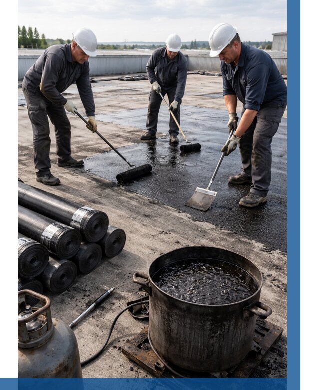 Гидроизоляция кровли мастикой в Большой Камне от 608 р. | ВЫСОТНИК-Бль