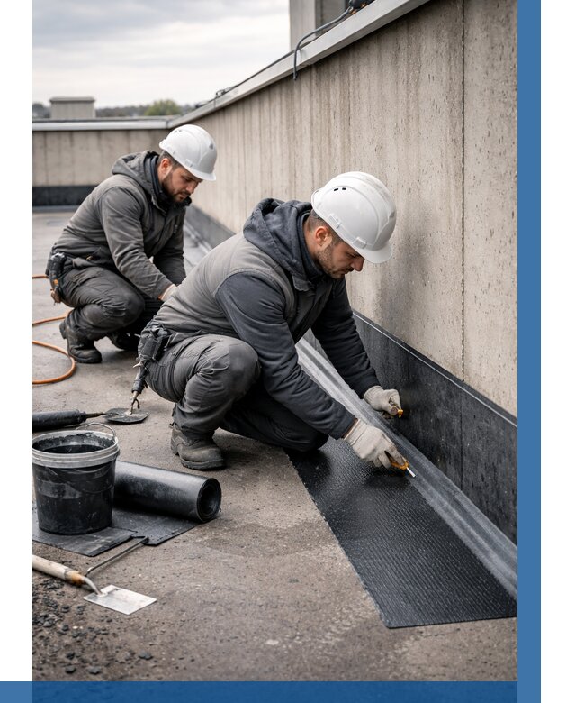 Гидроизоляция примыканий на кровле в Большой Камне от 913 р. | ВЫСОТНИК-Бль