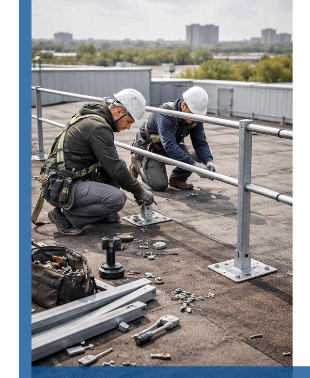 Монтаж кровельного ограждения в Большой Камне под ключ с гарантией