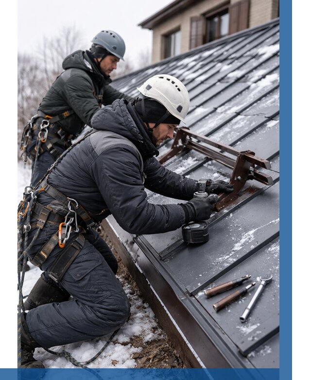 Монтаж снегозадержателей в Большой Камне от 456 р. | ВЫСОТНИК-Бль