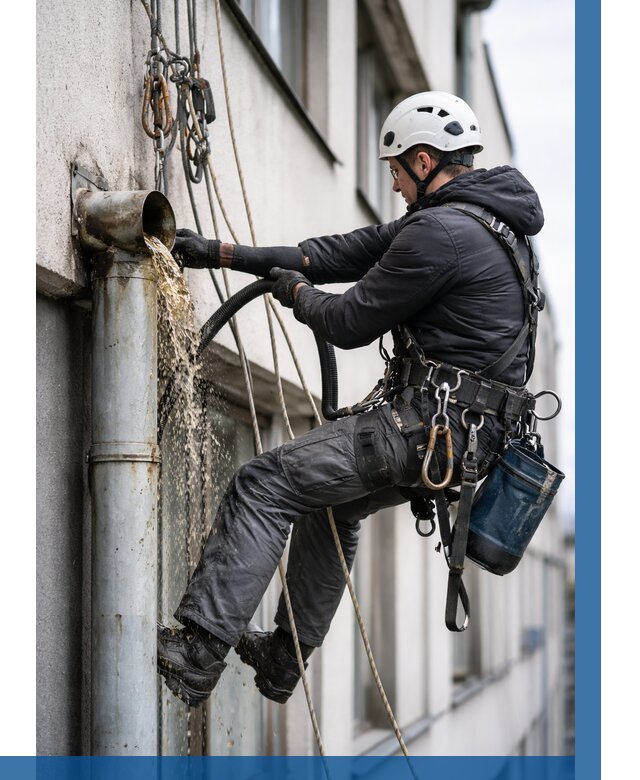 Прочистка водосточных труб в Большой Камне от 3549 р. | ВЫСОТНИК-Бль