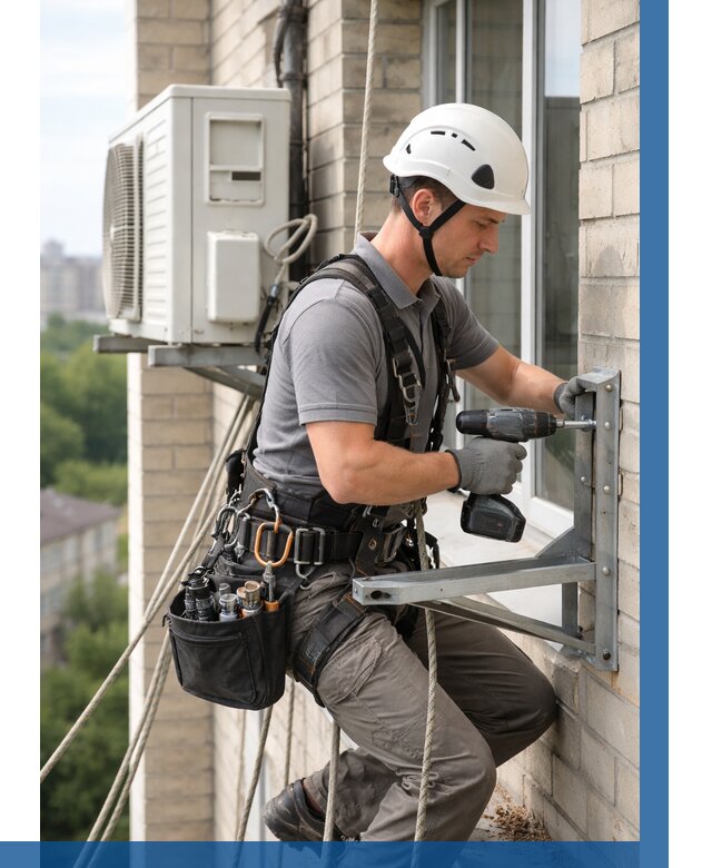 Установка кронштейнов кондиционера в Большой Камне от 3549 р. | ВЫСОТНИК-Бль