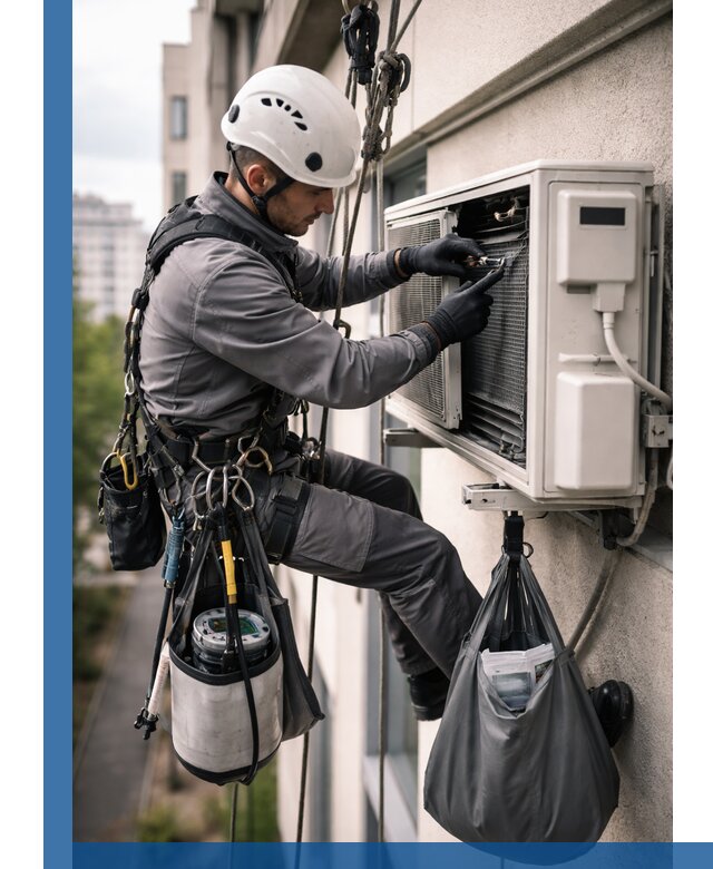 Обслуживание внешнего блока кондиционера в Большой Камне профессионально