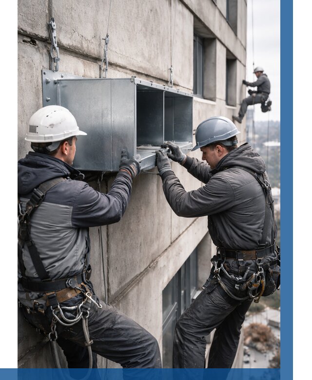 Монтаж вентиляционных коробов в Большой Камне от 3042 р. | ВЫСОТНИК-Бль