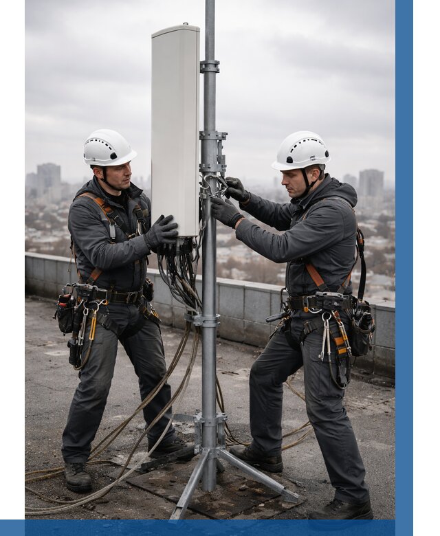 Монтаж антенн связи на крыше в Большой Камне от 8620 р. | ВЫСОТНИК-Бль