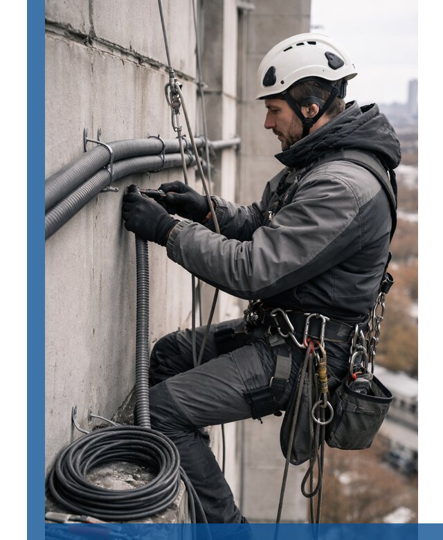 Профессиональный монтаж гофры для кабеля в Большой Камне с гарантией