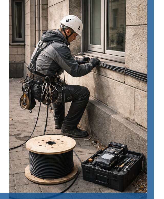 Прокладка оптоволоконного кабеля в Большой Камне от 811 р. | ВЫСОТНИК-Бль