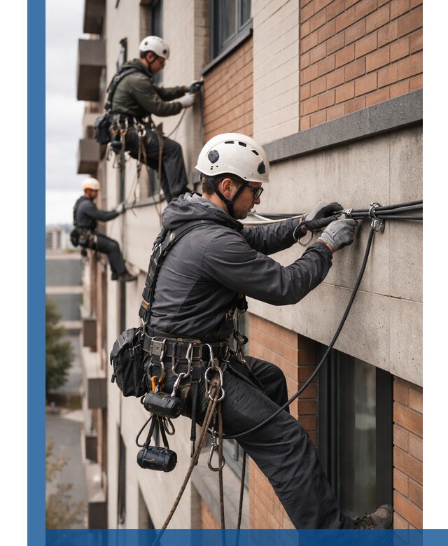 Крепление кабеля на фасаде монтаж и крепеж в Большой Камне