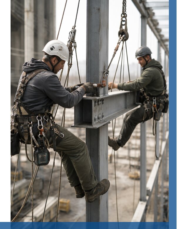 Монтаж металлоконструкций на высоте в Большой Камне от 3549 р. | ВЫСОТНИК-Бль