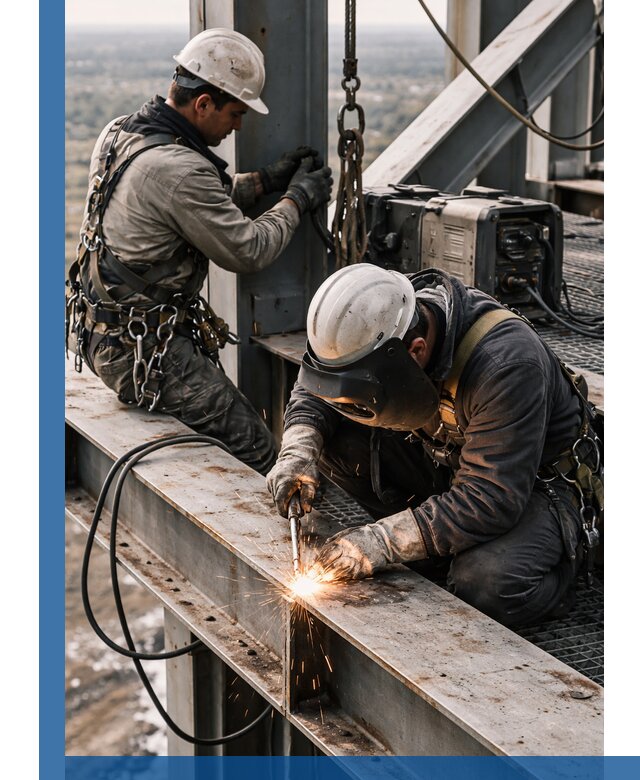 Высотные сварочные работы в Большой Камне для промышленных объектов