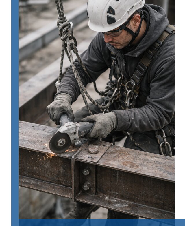 Резка металла на высоте в Большой Камне для зданий и конструкций