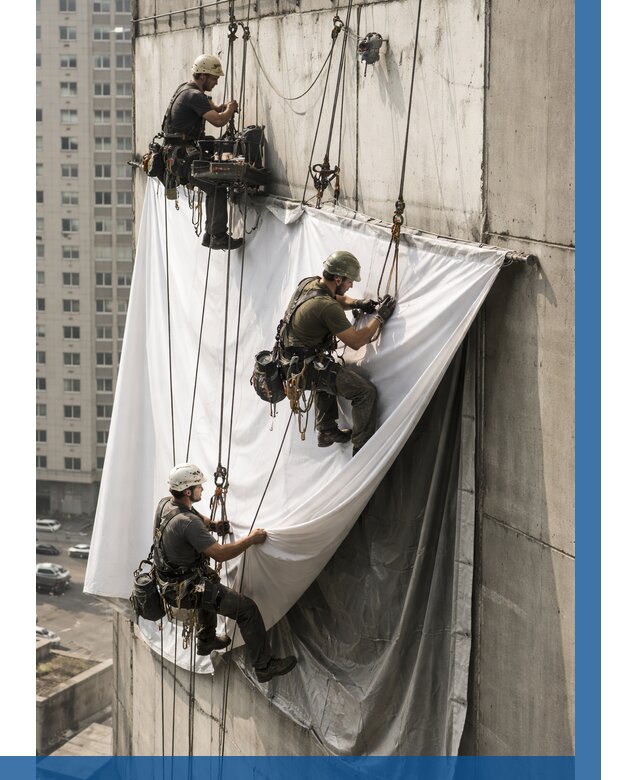 Замена баннерного полотна в Большой Камне от 6592 р. | ВЫСОТНИК-Бль—заказать