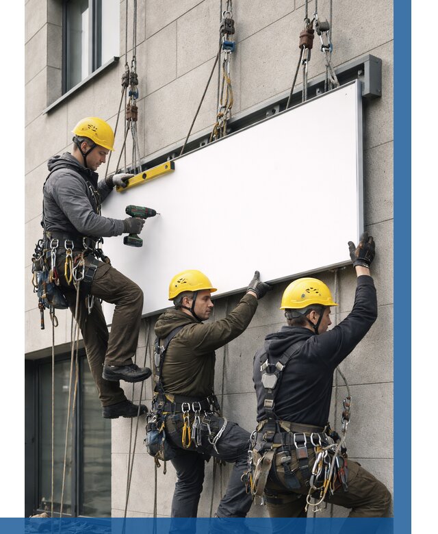 Монтаж рекламной вывески в Большой Камне от 8113 р. | ВЫСОТНИК-Бль