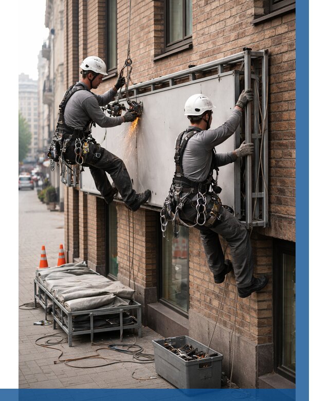 Демонтаж рекламной вывески в Большой Камне от 6592 р. | ВЫСОТНИК-Бль