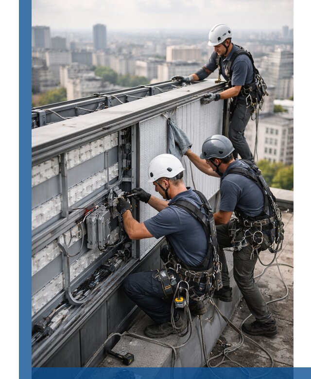 Профессиональное обслуживание крышной рекламы в Большой Камне под ключ