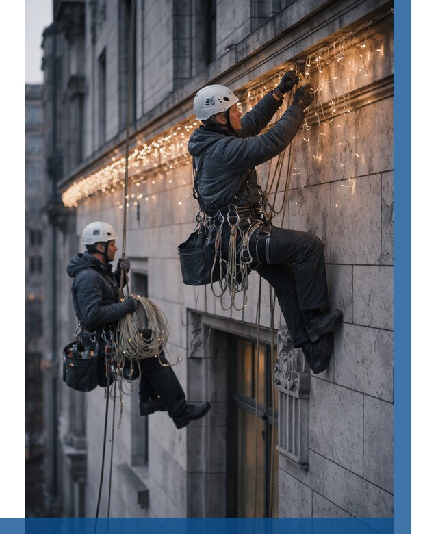 Монтаж новогодней иллюминации в Большой Камне от 8620 р. | ВЫСОТНИК-Бль