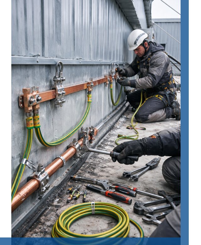 Монтаж заземления здания в Большой Камне от 25353 р. | ВЫСОТНИК-Бль