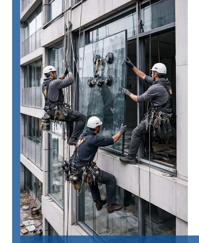 Фасадное остекление и монтаж витражей зданий в Большой Камне под ключ