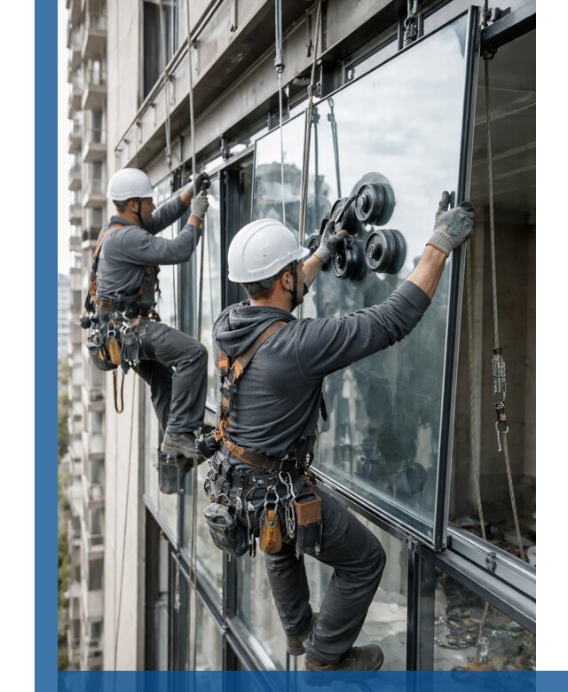 Витражное остекление фасадов и лоджий в Большой Камне под ключ