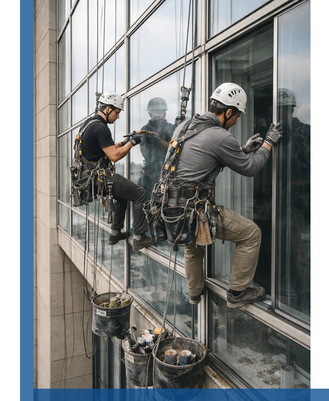 Ремонт витражных конструкций и фасадного остекления в Большой Камне