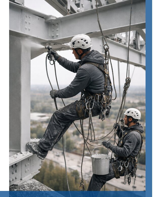 Покраска металлоконструкций на высоте в Большой Камне 355 р |ВЫСОТНИК-Бль