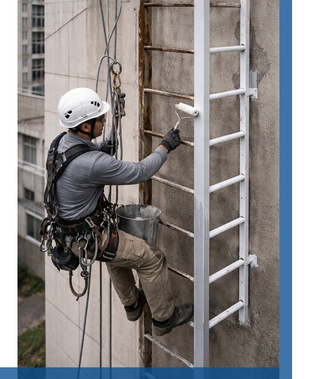 Покраска пожарных лестниц в Большой Камне от 4563 р. | ВЫСОТНИК-Бль