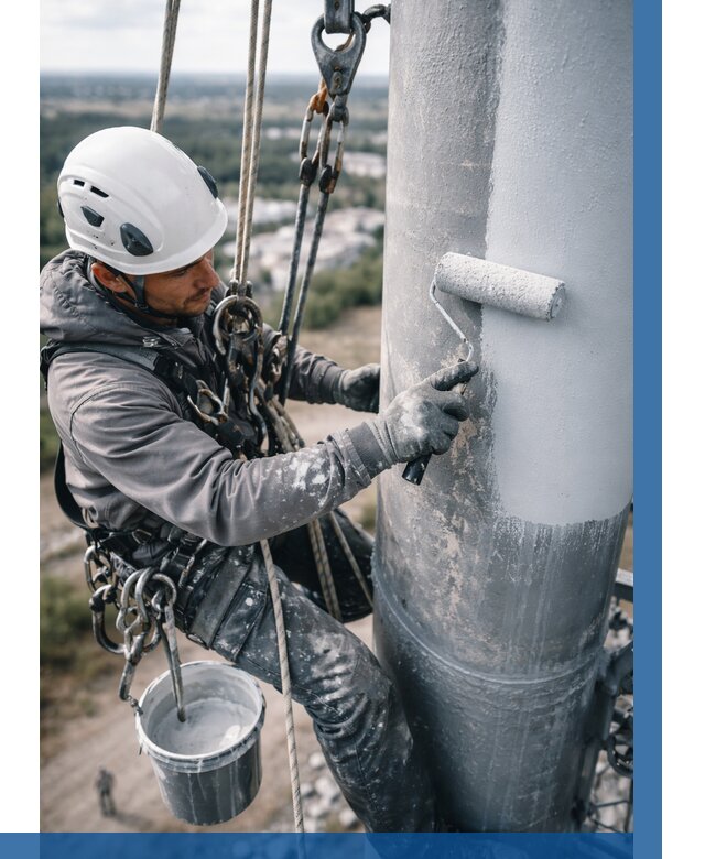 Покраска мачт связи под ключ в Большой Камне от 862 р. | ВЫСОТНИК-Бль