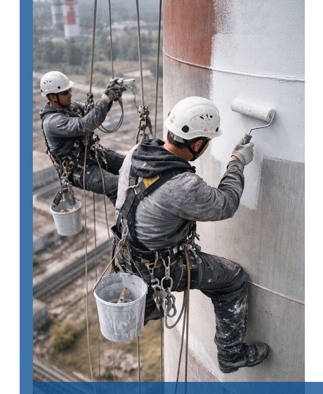 Покраска дымовых труб в Большой Камне: антикоррозийная защита и восстановление