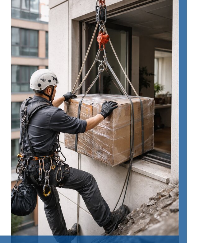 Подъем груза через окно в Большой Камне от 4563 р. | ВЫСОТНИК-Бль