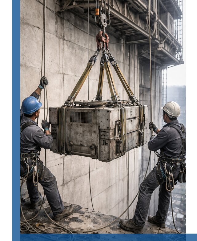 Такелажные работы на высоте, подъем и монтаж грузов в Большой Камне